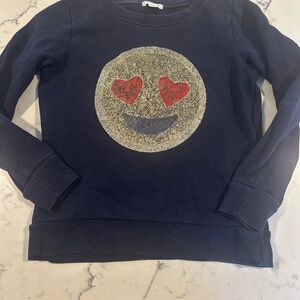 Crewcuts Navy Emoji Sweatshirt Set